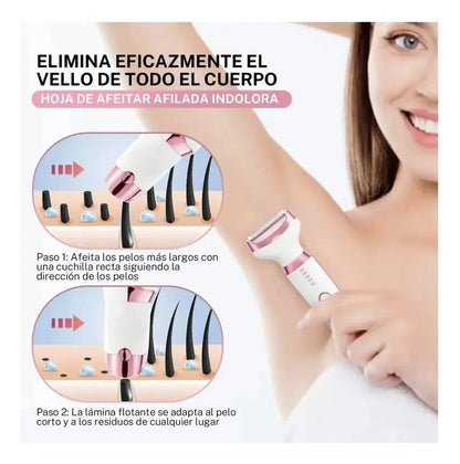 Depiladora Dama 4 en 1 Maquina Mujer