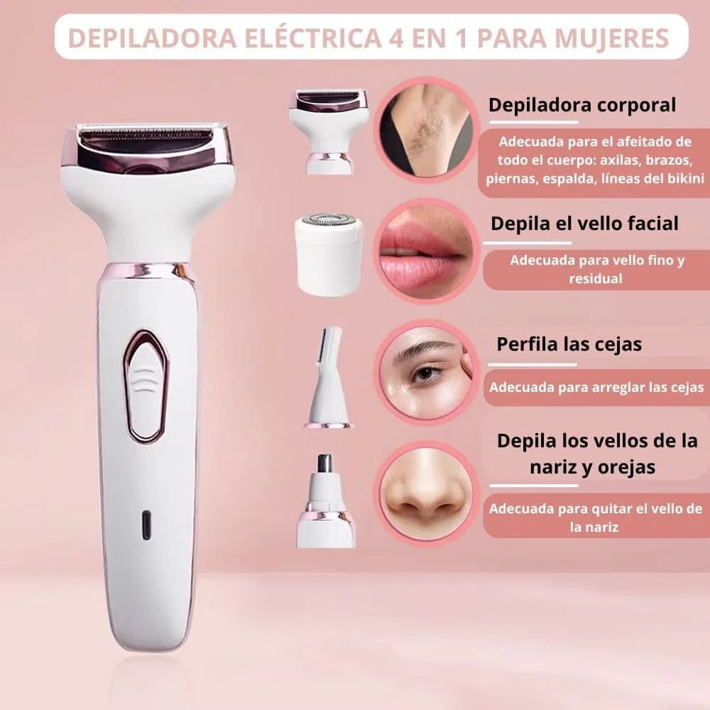 Depiladora Dama 4 en 1 Maquina Mujer